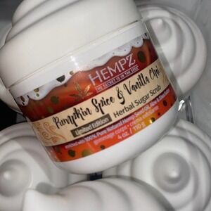HEMPZ Limited Edition Pumpkin Spice & Vanilla Chai Herbal Sugar‎ Scrub set of 4